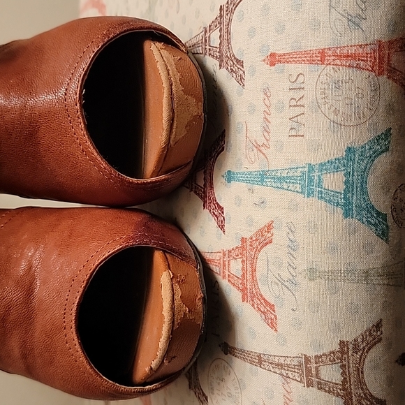 Brown open toe booties - Picture 7 of 11